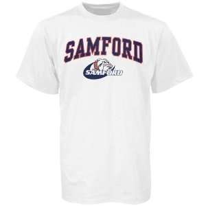   Samford Bulldogs White Youth Bare Essentials T shirt Sports