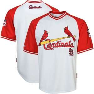  St. Louis Cardinals Mesh Pullover V neck Jersey   White 