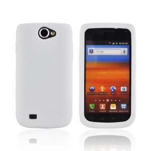  For Samsung Exhibit 2 4G Solid White Rubbery Feel Ant Slip 