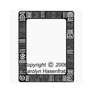  Tribal Frame Unmounted Rubber Stamp Arts, Crafts & Sewing