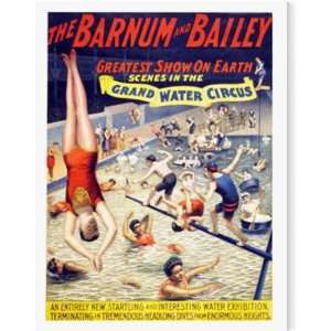  Barnum and Bailey Grand Water Circus AZV01375 canvas art 