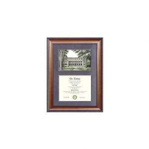   State Rams Suede Mat Diploma Frame with Lithograph