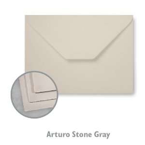  Arturo Stone Gray Envelope   1000/Carton