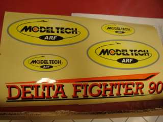 MODEL TECH DELTA FIGHTER 90 ALMOST READY TO FLY ARF R/C MODEL 