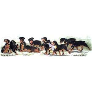  Rotties Tough and Tender Enid Groves Print