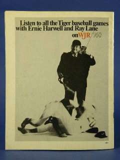 Baseball 1969 Detroit Tigers Yearbook Denny McLain  