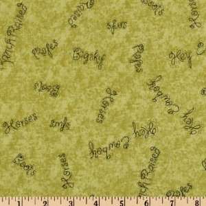  44 Wide Hey Cowboy Roping Lime Fabric By The Yard Arts 