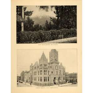  1906 Prints San Bernardino Mountain Court House Calif 