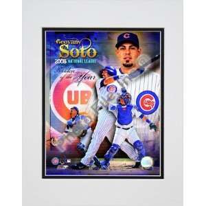 Geovanny Soto 2008 National League Rookie Of The Year Double Matted 