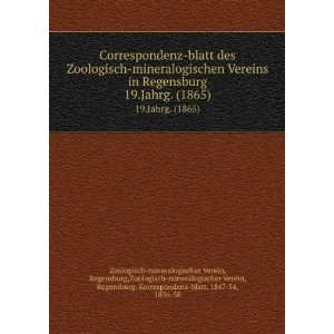  Correspondenz blatt des Zoologisch mineralogischen Vereins 