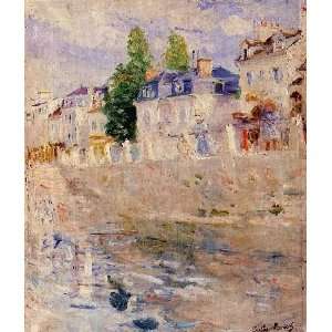   name The Quay at Bougival, by Morisot Berthe