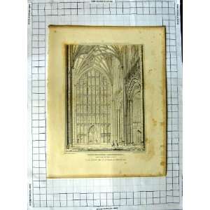   1821 Winchester Cathedral Nave Architecture Blore Keux