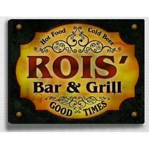  Roiss Bar & Grill 14 x 11 Collectible Stretched 