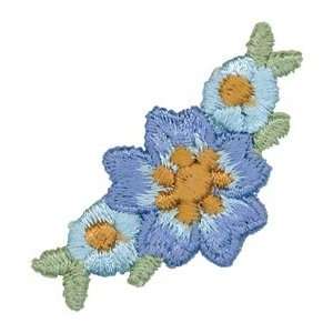  Blumenthal Lansing Iron On Appliques Blue Flower Stem A 89 