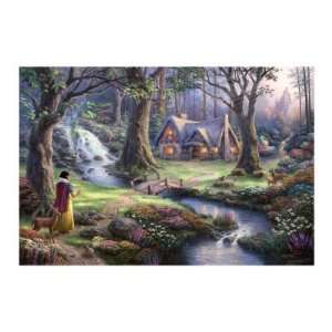 Snow White Discovers the Cottage by Thomas Kinkade, 22x16  