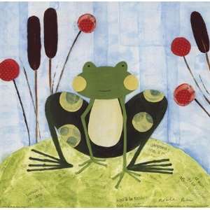 The Pretty Green Frog by Nichole Bohn 10x10  Kitchen 