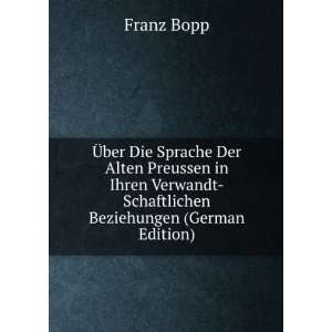   Beziehungen (German Edition) (9785874979560) Franz Bopp Books
