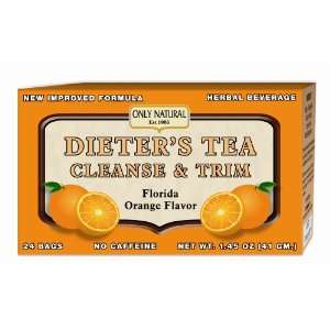 Only Natural Cleansing Dieters Tea Orange   24 Bags, 6 Pack  