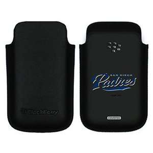  San Diego Padres on BlackBerry Leather Pocket Case 