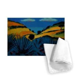 Branscombe (oil on card) by Sara Hayward   Tea Towel 100% Cotton 