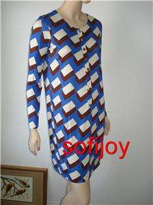 NWT Diane von Furstenberg size 12 EMSLEY dress silk jersey DvF vintage 