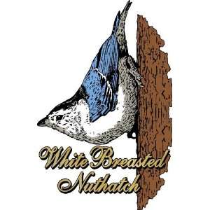  Songbird Essentials White Breasted Nuthatch Vinyl Magnet 