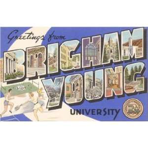 Greetings from Brigham Young University, Utah , 4x3 