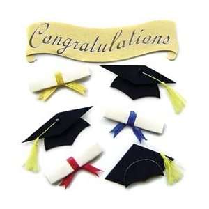   Boutique Dimensional Stickers   Cap & Diploma Arts, Crafts & Sewing