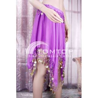 Belly Dance Skirt Dress Costume with bead sequins H2607  