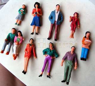 100 pcs G scale 124 painted People 10 different Poses  