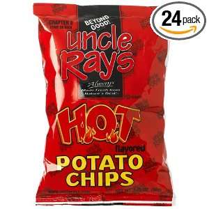 Uncle Rays Hot Potato Chips, 1.75 Ounce Grocery & Gourmet Food
