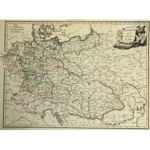  Malte Brun Map of France Allemagne 1789 (1812) Office 