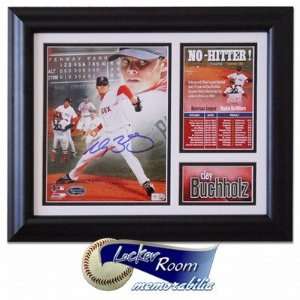 Signed Clay Buchholz Picture   Limited Edition Framed No Hitter 