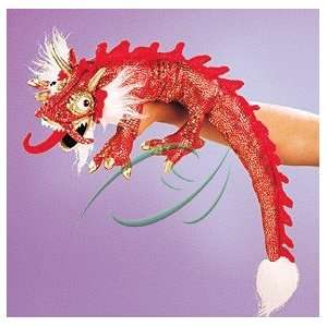  Dragon, Red Small Hand Puppets