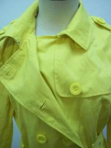 KENNETH COLE REACTION YELLOW TRENCH COAT SIZE 2XL  