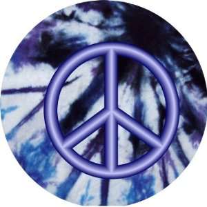  Blue Tie Dye Peace Art   Fridge Magnet   Fibreglass 
