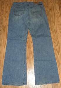 LUCKY BRAND DUNGAREES sz 10/30 MID RISE FLARE REGULAR LENGTH BLUE 