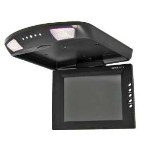  Tft Flip Down Ceiling mount Car Monitor with Twin Dome Lights, 360 