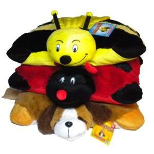   Cute Soft Bumble Bee Lady Bug Dog Snuggle Pillow Pet 18 Toys & Games
