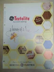 Vtg General Electric GE Brochure~Textolite Laminates~Catalog  