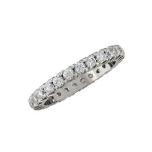  Physique   size 9.75 14K White Gold Diamond Eternity Ring 