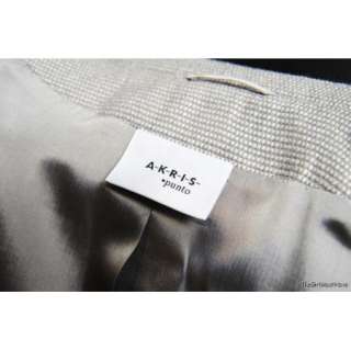 AKRIS PUNTO Grey Wool Jacket with Zip Detail Pockets UK12 / US8 / D38 