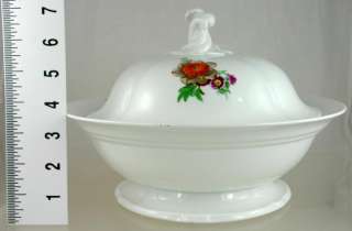 MEISSEN PORCELAIN HAND PAINTED FLORAL COVERED ENTREE  