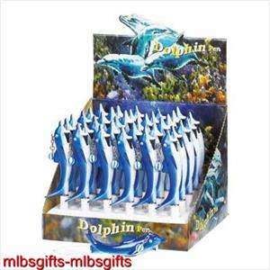 Dozen Blue Dolphin Figure Pens Pack Blue Ink New   Item #38860