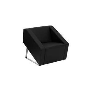    HERCULES Smart Black Leather Reception Chair
