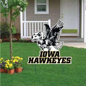  University of Iowa Traditional Herky Yard Sign   24W x 24 