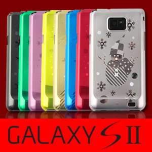 Hologram Christmas Metalic Pattern Case Cover for Galaxy S2 i9100 M 