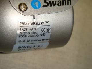 SWANN SW233 W2Y WIRELESS COLOR SECURITY CAMERA  LOOK  