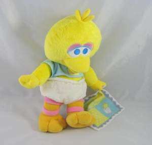 Baby Big Bird Rattle Blanket Lovey Plush Sesame Street  