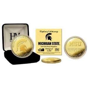  Highland Mint Michigan State Spartans 24KT Gold Coin 